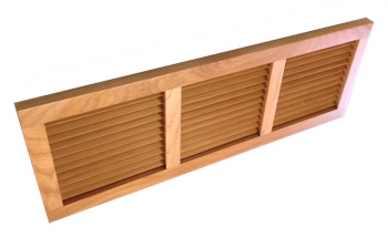 Wall Mount Return Vent Hickory - Click Image to Close